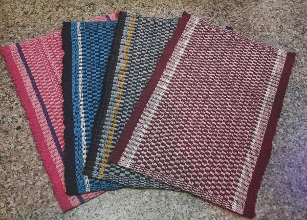 Cotton Handloom Mats Border design 40x60cm (Brand BNL Deal) Style 204