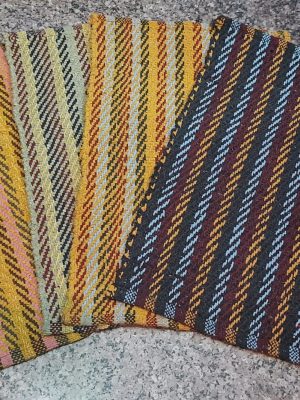 Handloom Cotton Mat Zig Zag 40x60cm (Brand BNL Deal) Style 239