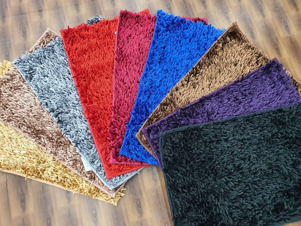 Shaggy Door Mat Glossy Anti skid Backing