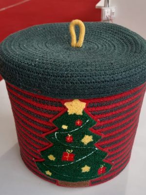 Xmas Tree storage Baskets Christmas season 100% Cotton (Brand BNL Deal by PASSION EXPORTS)