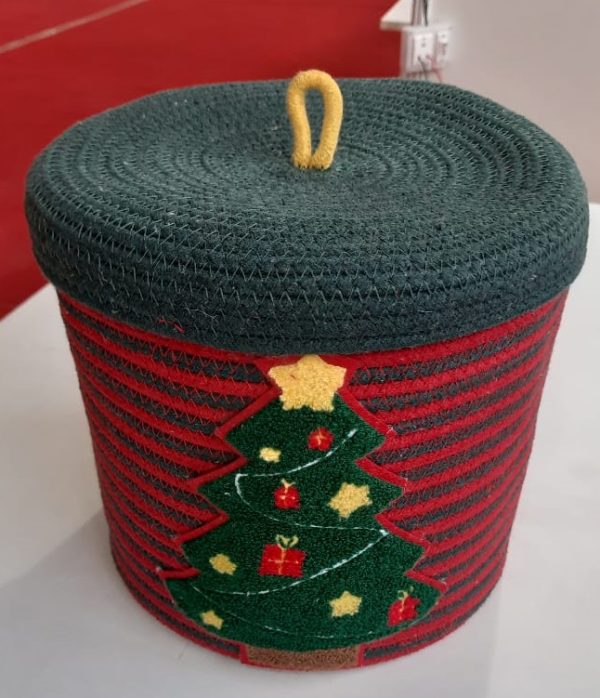 Xmas Tree storage Baskets Christmas season 100% Cotton (Brand BNL Deal by PASSION EXPORTS)