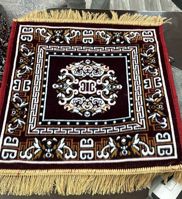 Velvet Pooja Asan Puja Mat Jhelum Quality || Size 20x24inch including fringe || PASSION EXPORTS