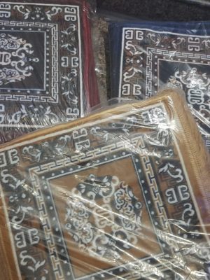 Velvet Asan Puja Mat Jhelum Quality || Size 20x24inch including fringe || PASSION EXPORTS